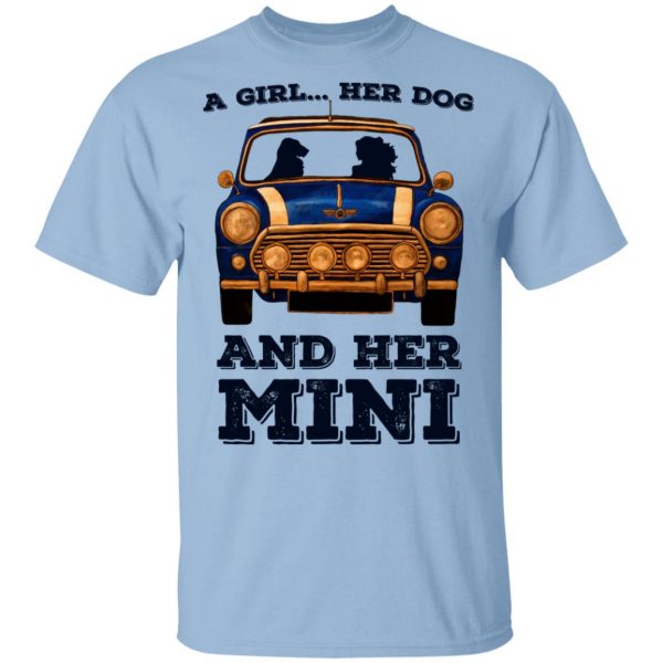 A Girl Her Dog And Her Mini T-Shirts 1