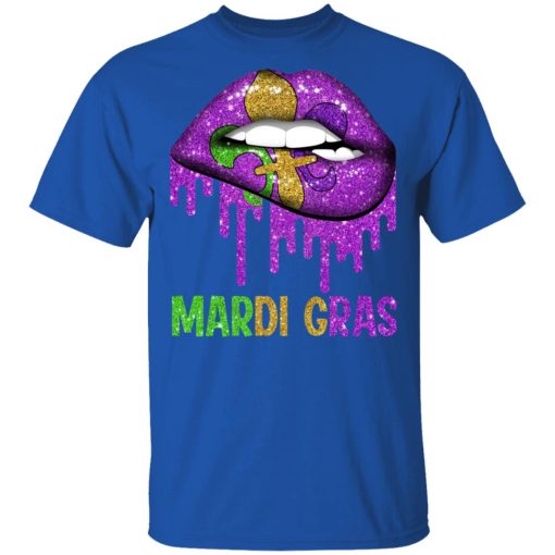 Mardi Gras Lip Biting T-Shirts - Image 4