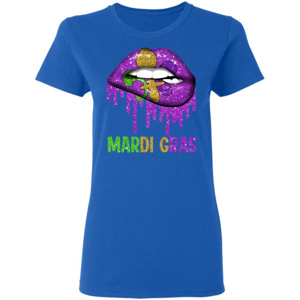 Mardi Gras Lip Biting T-Shirts Apparel 10