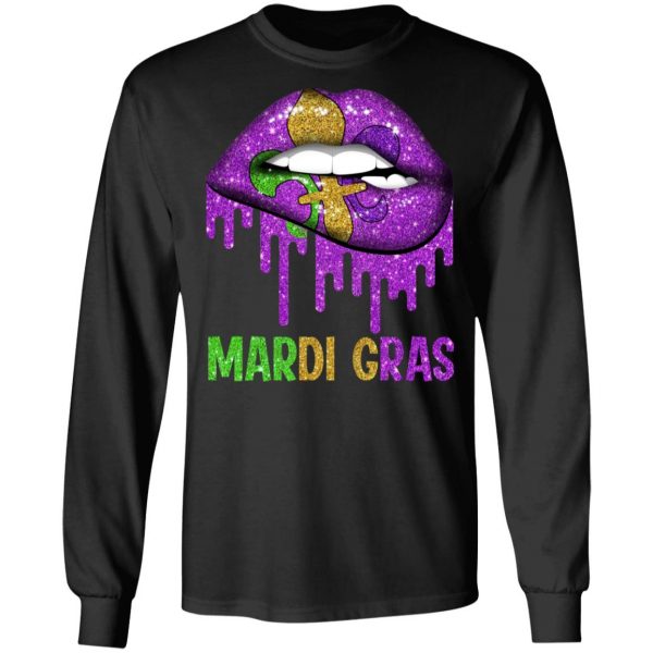 Mardi Gras Lip Biting T-Shirts Apparel 11
