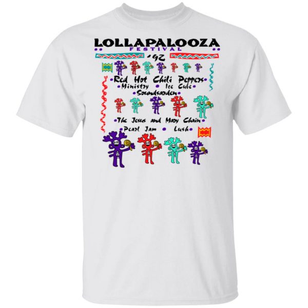 Lollapalooza Festival 1992 T-Shirts 2