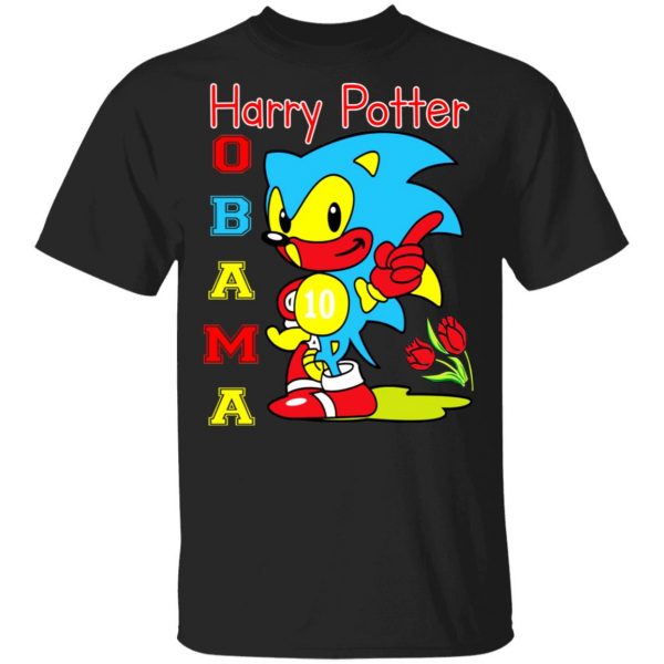 Harry Potter Obama Sonic Version T-Shirts 1