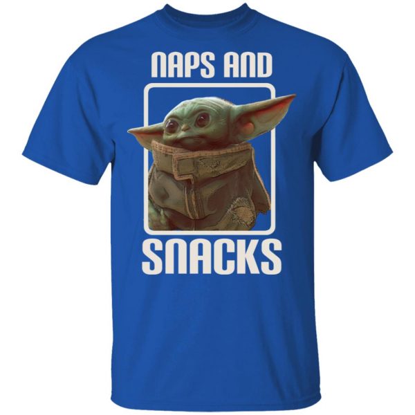 Baby Yoda Naps And Snacks T-Shirts 4