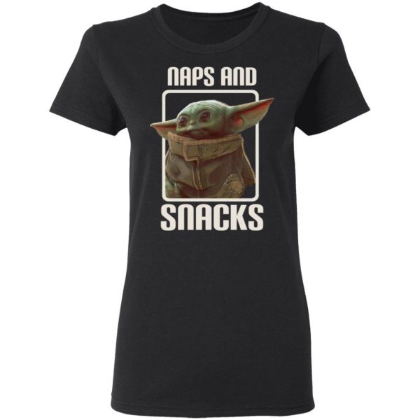 Baby Yoda Naps And Snacks T-Shirts 5