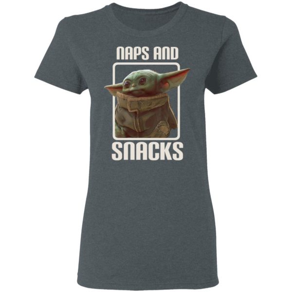 Baby Yoda Naps And Snacks T-Shirts 6