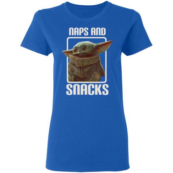 Baby Yoda Naps And Snacks T-Shirts 8