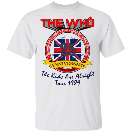 The Who 25 Anniversary The Kids Are Alright Tour 1989 T-Shirts - Image 2