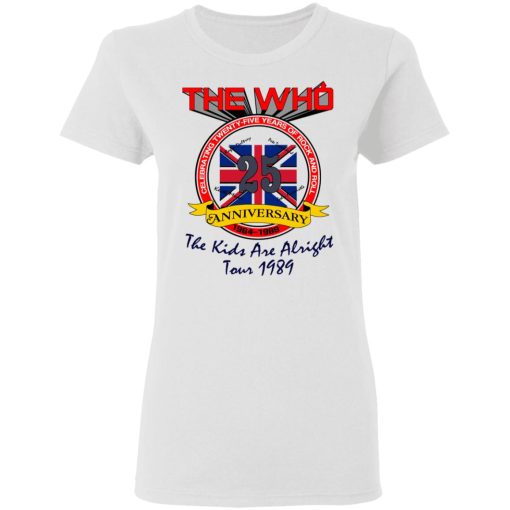 The Who 25 Anniversary The Kids Are Alright Tour 1989 T-Shirts - Image 5