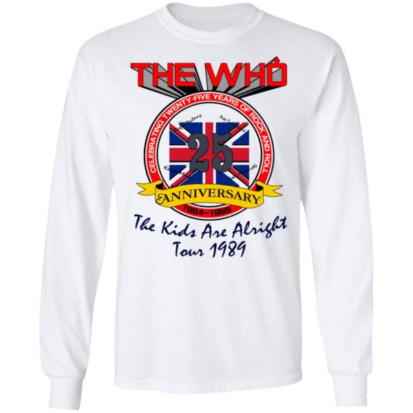 The Who 25 Anniversary The Kids Are Alright Tour 1989 T-Shirts 8