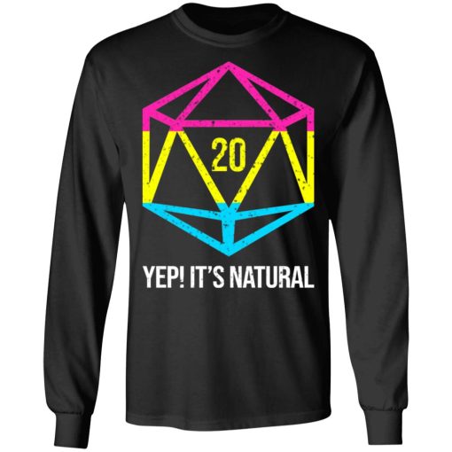 It's Natural 20 Pansexual Flag Pride LGBT Right Saying T-Shirts 9