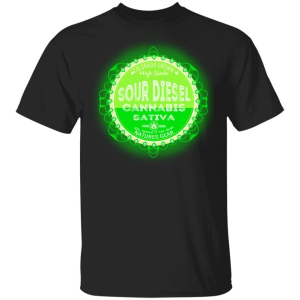 Sour Diesel Cannabis Sativa T-Shirts 1