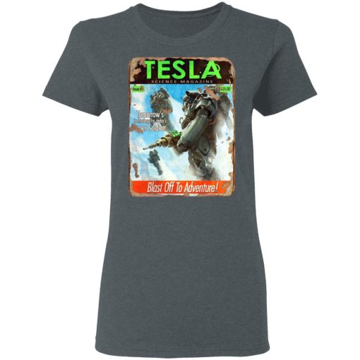 Tesla Science Magazine Blast Off To Adventure T-Shirts - Image 6