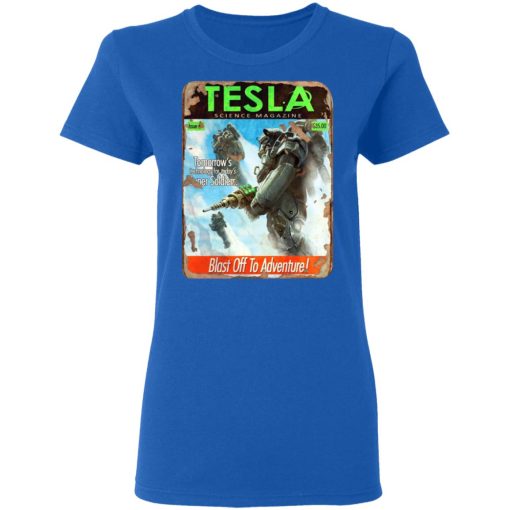 Tesla Science Magazine Blast Off To Adventure T-Shirts - Image 8