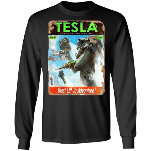 Tesla Science Magazine Blast Off To Adventure T-Shirts - Image 9