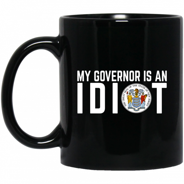 My Governor Is An Idiot New Jersey Seal Mug 1