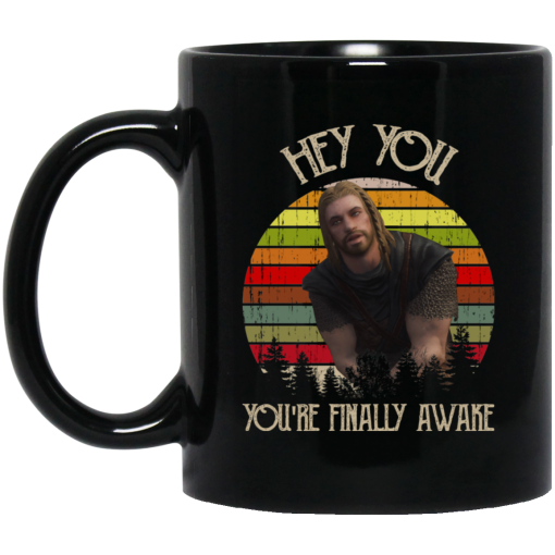 Skyrim Ralof Hey You You're Finally Awake Mug 1