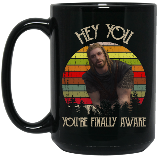 Skyrim Ralof Hey You You're Finally Awake Mug 2