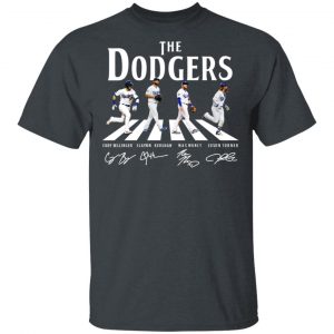 The Dodgers The Beatles Los Angeles Dodgers Signatures T-Shirts Apparel 2