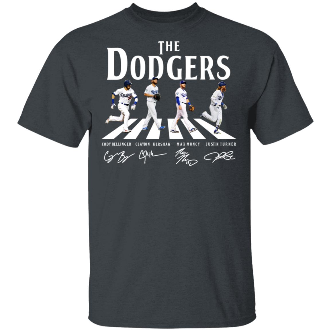 The Dodgers Abbey Road Signature T Shirt Short sleeve unisex T-shirt