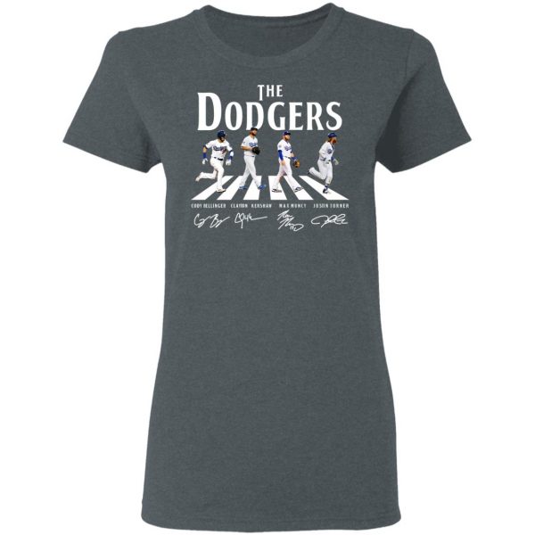 The Dodgers The Beatles Los Angeles Dodgers Signatures T-Shirts Top Trending 8