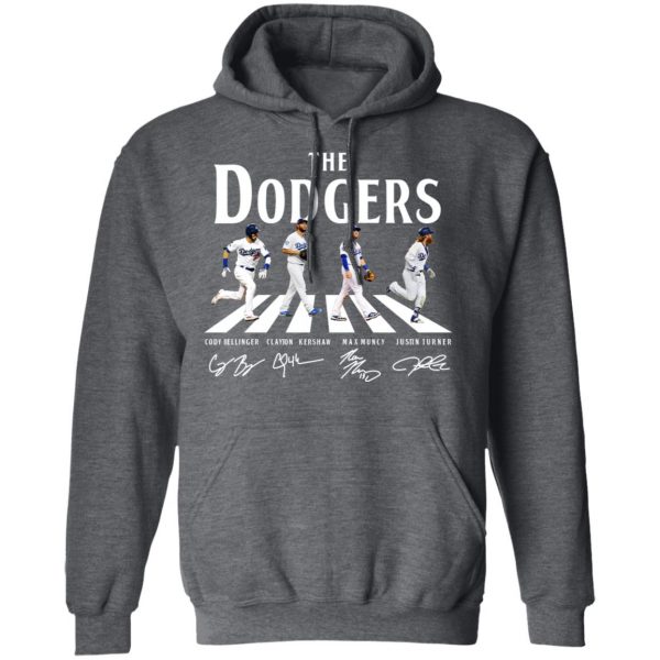 The Dodgers The Beatles Los Angeles Dodgers Signatures T-Shirts Apparel 14