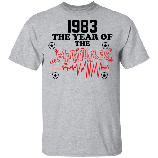 1983 The Year Of The Earthquakes San Jose Earthquakes T-Shirts - Image 3