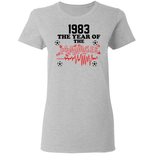 1983 The Year Of The Earthquakes San Jose Earthquakes T-Shirts - Image 6