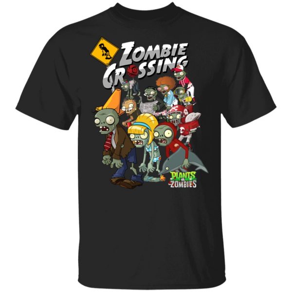 Zombie Grossing Plants vs Zombies T-Shirts 1