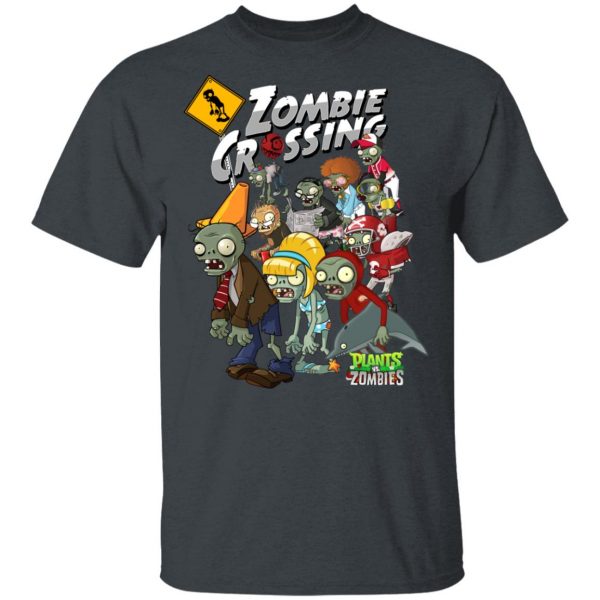 Zombie Grossing Plants vs Zombies T-Shirts 2