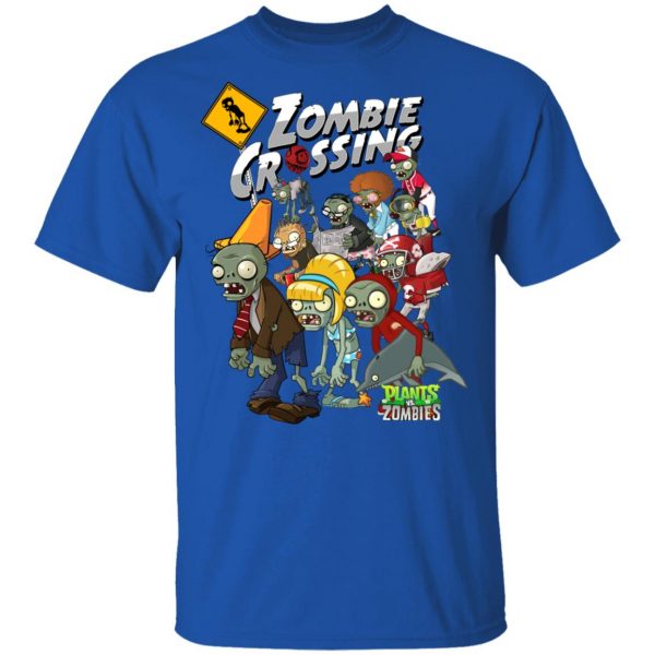 Zombie Grossing Plants vs Zombies T-Shirts 4