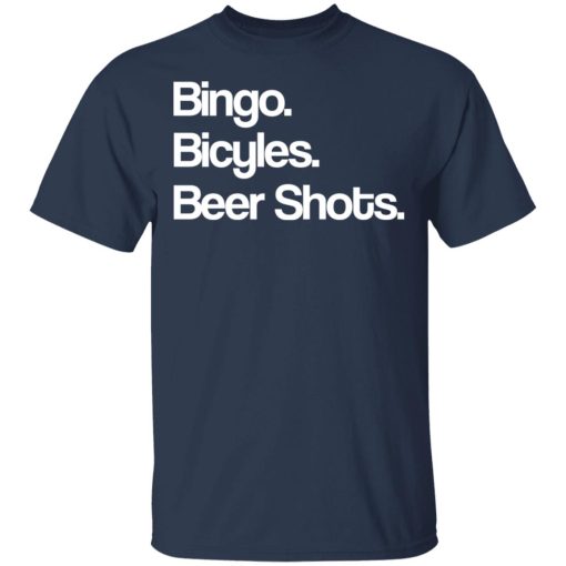 Bingo Bicycles Beer Shots T-Shirts - Image 3