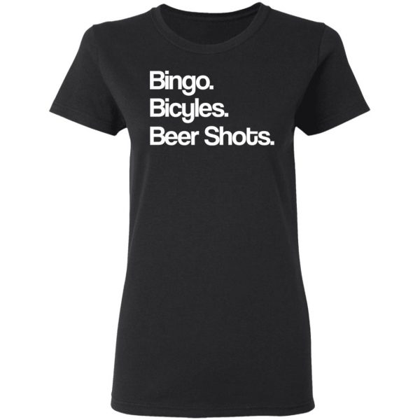 Bingo Bicycles Beer Shots T-Shirts 5