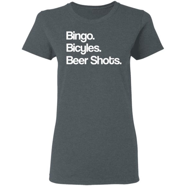 Bingo Bicycles Beer Shots T-Shirts 6