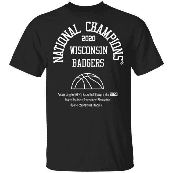 National Champions 2020 Wisconsin Badgers T-Shirts 1