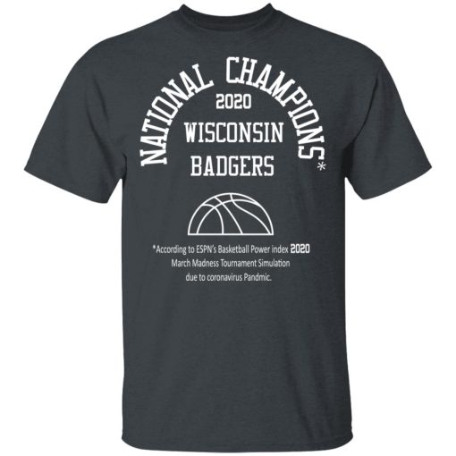 National Champions 2020 Wisconsin Badgers T-Shirts - Image 2