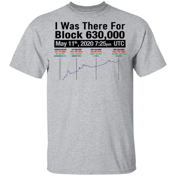 I Was There For Block 630000 T-Shirts 3