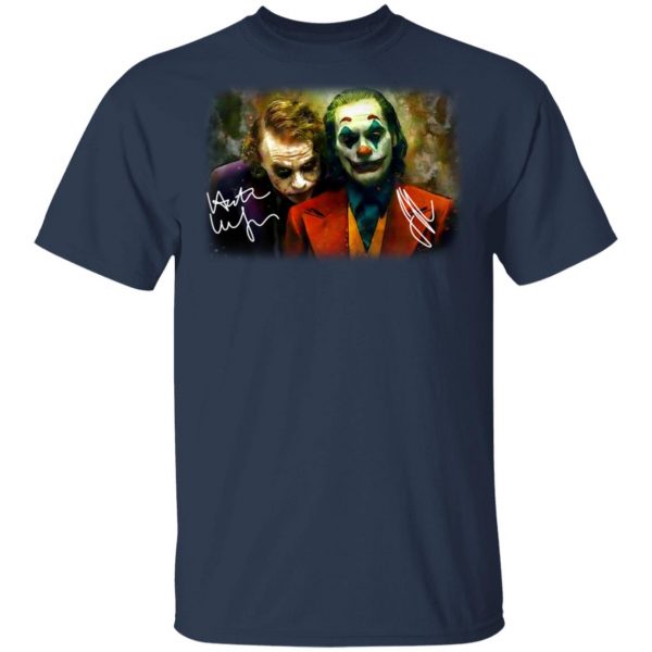 Joaquin Phoenix Joker Vs Heath Ledger Joker T-Shirts 1