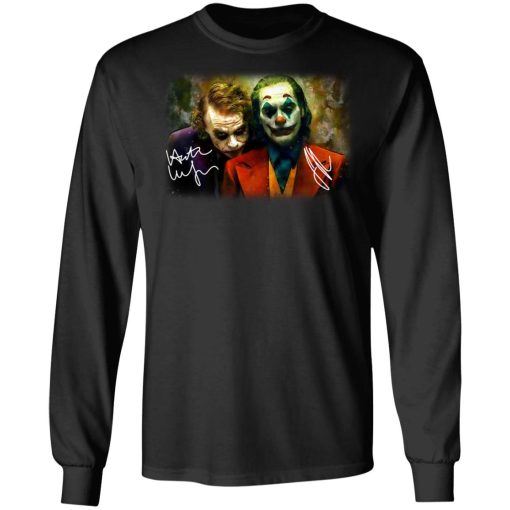 Joaquin Phoenix Joker Vs Heath Ledger Joker T-Shirts - Image 3