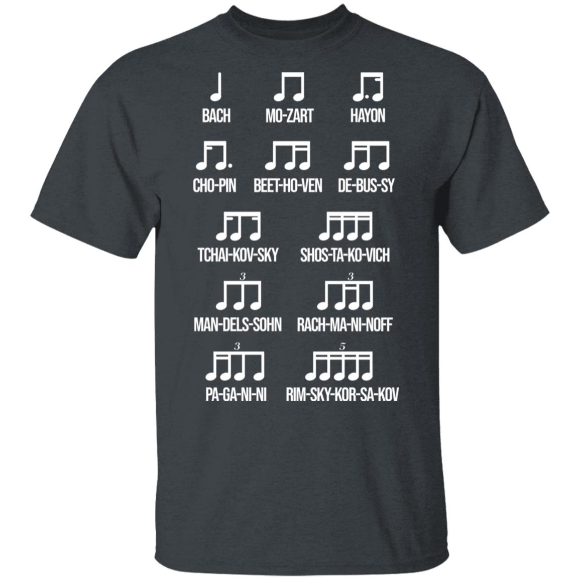 Composer Music Gift Bach Mozart Beethoven Chopin T-Shirts