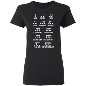 Composer Rhythm Music Gift Bach Mozart Beethoven Chopin Camiseta T-Shirts 17