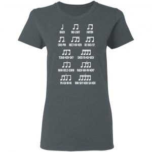 Composer Rhythm Music Gift Bach Mozart Beethoven Chopin Camiseta T-Shirts 18