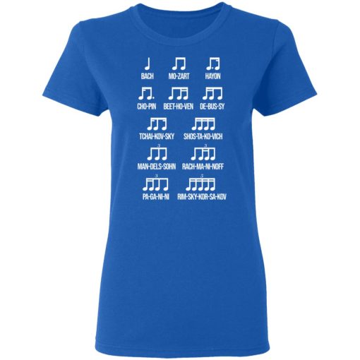 Composer Rhythm Music Gift Bach Mozart Beethoven Chopin Camiseta T-Shirts - Image 8