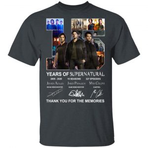 15 Years Of Supernatural Thank You For My Memories T-Shirts Supernatural 2