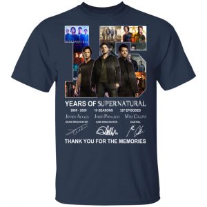 15 Years Of Supernatural Thank You For My Memories T-Shirts 15