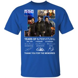 15 Years Of Supernatural Thank You For My Memories T-Shirts 16