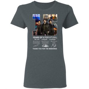 15 Years Of Supernatural Thank You For My Memories T-Shirts 18