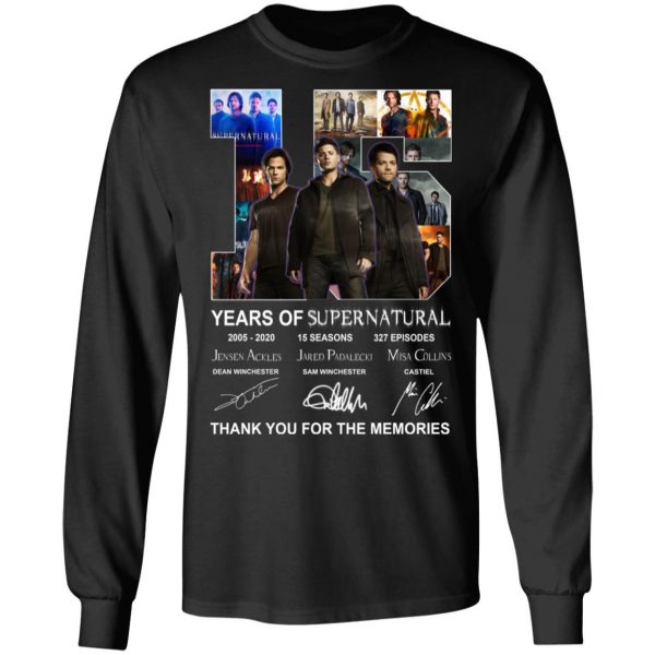 15 Years Of Supernatural Thank You For My Memories T-Shirts 9