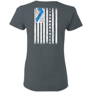 Type 1 Diabetes Awareness Support T1D Flag Ribbon T-Shirts 18