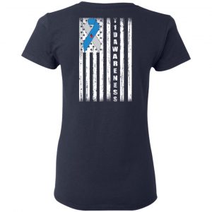Type 1 Diabetes Awareness Support T1D Flag Ribbon T-Shirts 19