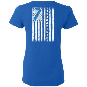 Type 1 Diabetes Awareness Support T1D Flag Ribbon T-Shirts 20
